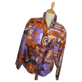 Autre Marque Giacca lunga Dino Valiano in seta multicolore Multicolore