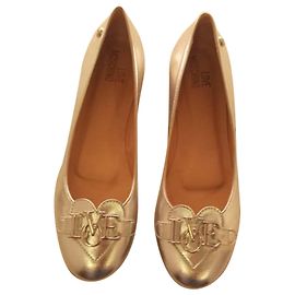 Love Moschino Ballet flats Silvery