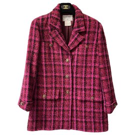 Chanel-1995 chaqueta de otoño-Rosa
