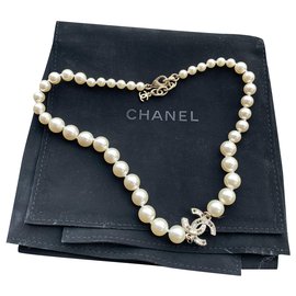 Chanel-Halsketten-Weiß