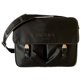 Prada-Nylon messanger bag-Black