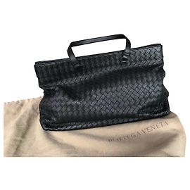 Bottega Veneta Black Leather Handbag Black