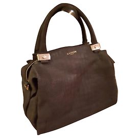 Bolsa Lanvin de couro azul escuro Azul escuro