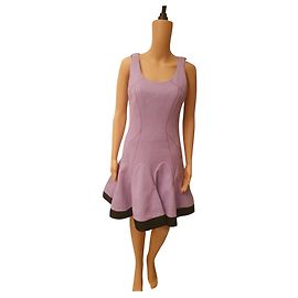 Autre Marque Robe violette en laine et polyamide Violet