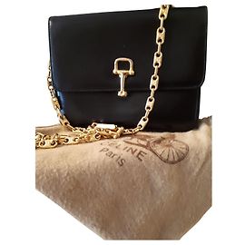 Céline Black Fur Handbag Black