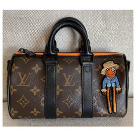 Louis Vuitton-Zoom with Friends Keepall XS Monogram-Brown