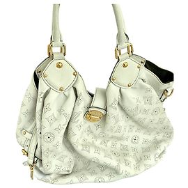 LOUIS VUITTON MONOGRAM MAHINA L BAG Branco Fora de branco