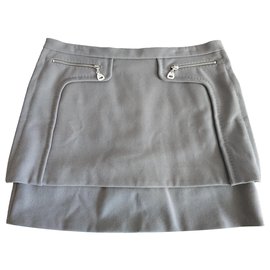 LOUIS VUITTON Skirts T.fr 40 silk Cream ref.837788 - Joli Closet
