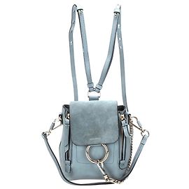 Chloé Chloe Blue Faye Rucksack Blau Hellblau