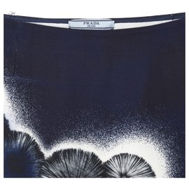 Prada-NOCHE FLOR T38/40-Azul marino