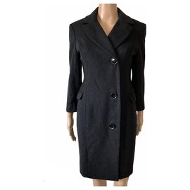Autre Marque Warehouse Black Wool Coat Black