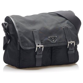 Prada-Prada Sac bandoulière noir Tessuto-Noir