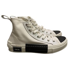 Christian Dior-Dior B High Top Sneakers23-Black,White