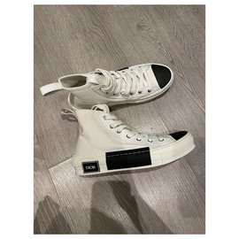 Christian Dior-Dior B High Top Sneakers23-Black,White