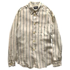 D&G Chemise en lin à rayures Multicolore