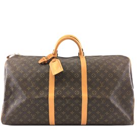 Louis Vuitton-Louis Vuitton Keepall 60 Toile monogramme-Marron