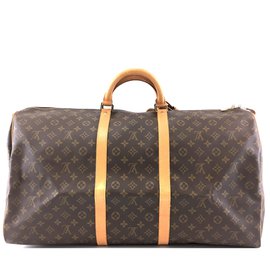 Louis Vuitton-Louis Vuitton Keepall 60 Toile monogramme-Marron