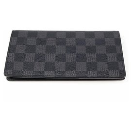 Louis Vuitton-Louis Vuitton portofeuilles Brazza Mens long wallet N62665 gray-Grey