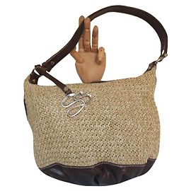 Ermanno Scervino Saco de vagabundo tecido de rua Scervino Marrom Bege
