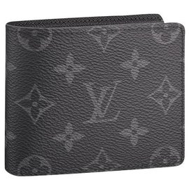 Louis Vuitton-Eclipse de carteira esbelta LV-Cinza