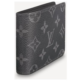 Louis Vuitton-LV schlanke Brieftasche Eclipse-Grau