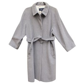 Burberry-Burberry cappotto in lana e cashmere t 42-Grigio