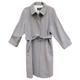 Burberry-Abrigo burberry de lana y cachemir t 42-Gris