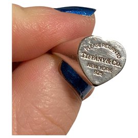 Tiffany & Co-Anel com o selo do coração "Retorno para Tiffany"-Prata