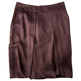 Salvatore Ferragamo Seidensatinrock Lila