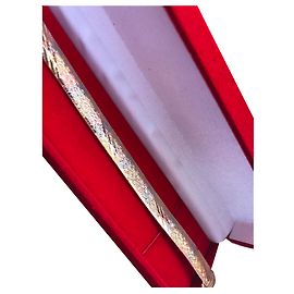 Autre Marque Pulsera de oro tricolor amarillo rosa blanco Multicolor