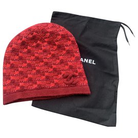 Chanel-hats-Red