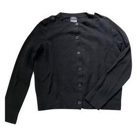 Chanel-Cárdigan de uniforme de Chanel-Negro