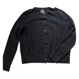 Chanel Uniform Cardigan Schwarz