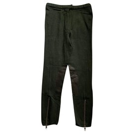 Alexander Mcqueen-Pantalones, polainas-Caqui