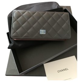 Chanel-portefeuilles-Noir