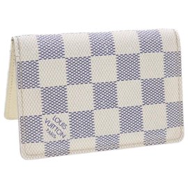 Louis Vuitton-LOUIS VUITTON Damier Azur Organizer De Poche Card Case N61727 LV Auth yk808-Other