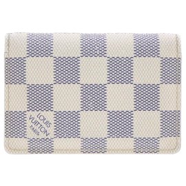 Louis Vuitton-LOUIS VUITTON Damier Azur Organizer De Poche Card Case N61727 LV Auth yk808-Other