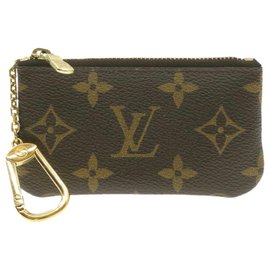 Louis Vuitton-Bolsa Moeda M LOUIS VUITTON Monograma Pochette Cles M62650 LV Auth br263-Outro