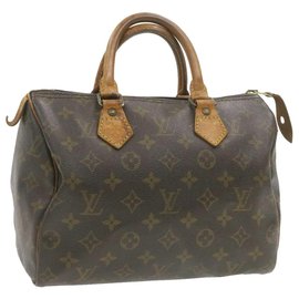 Louis Vuitton-Louis Vuitton Monogram Speedy 25 Hand Bag M41528 LV Auth ar3347-Other
