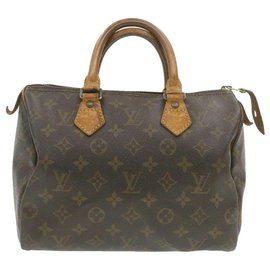 Louis Vuitton-Louis Vuitton Monogram Speedy 25 Hand Bag M41528 LV Auth ar3347-Other