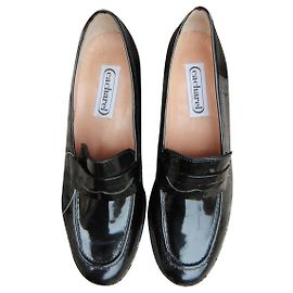 Vintage Cacharel p Slipper 40 neu mit tag Schwarz