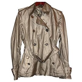 BURBERRY gefütterte BRUSTGÜNSTIGE MANTELJACKE Golden