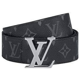 Louis Vuitton Cintura LV Eclipse reversibile Grigio