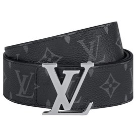 Louis Vuitton-Cintura LV Eclipse reversibile-Grigio