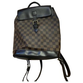 Louis Vuitton-Backpacks-Damier ebene