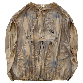 Hermès-Tops-Multiple colors,Beige