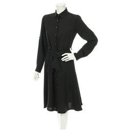 Ralph Lauren Kleid Schwarz Polyester Schwarz