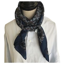 Hermès Square for men " 3D optical " Navy blue