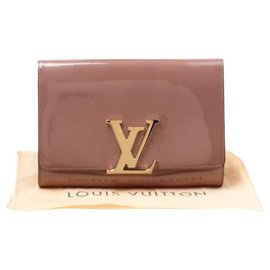 Louis Vuitton-Embreagem de veludo sobe-Conhaque