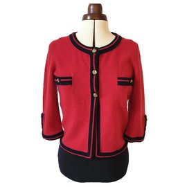 Strickjacke Chanel Rot